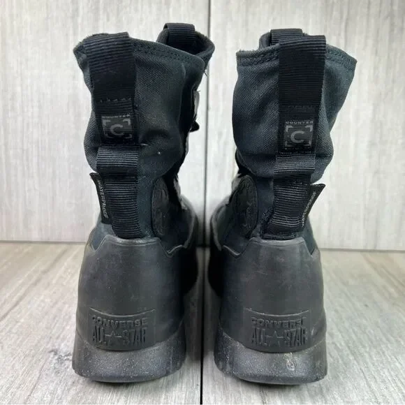 Converse Chuck 70 De Luxe Heel XXHi Lugged Black Combat Boot Womens Size 5.5 - Picture 6 of 8